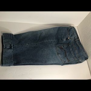 ANA Womens Capris Denim Crop Cuffed Size 8 (B)